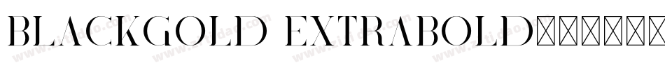 Blackgold ExtraBold字体转换